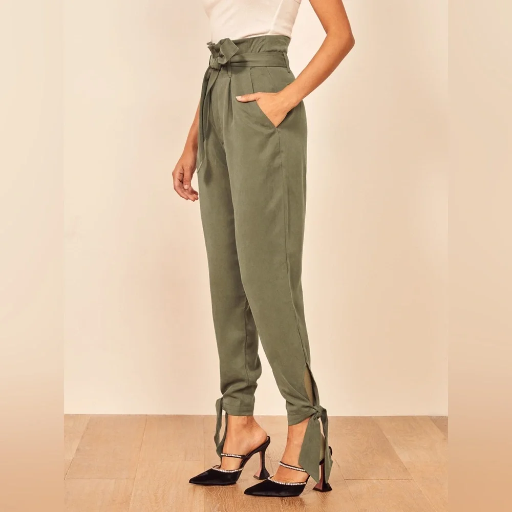 Reformation Avalon Pant - army green